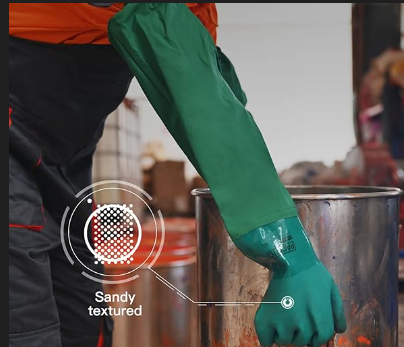 PVC Coated Rubber Gloves