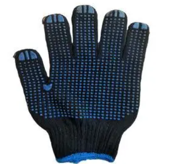 guantes cortos de PVC