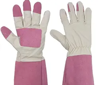 ピンク レディース PVC 手袋