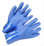 Guantes de PVC de doble inmersión resistentes a productos químicos
