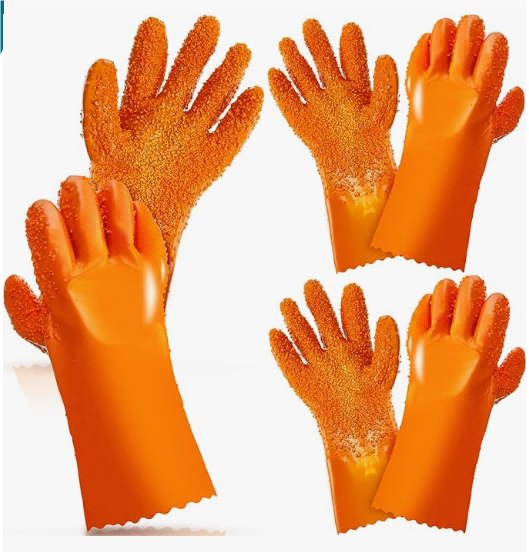 Orange PVC Gloves Orange PVC Gloves