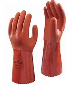 完全にコーティングされた二重浸漬PVC手袋