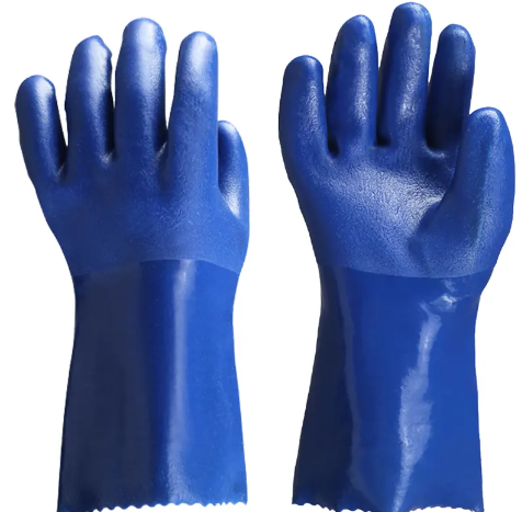 Blue PVC Warm Gloves Blue PVC Warm Gloves