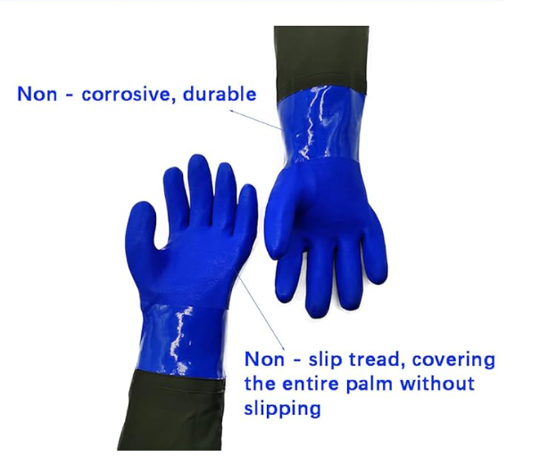 防水PVCゴム手袋（ロング）