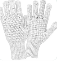 Guantes tejidos con hilo de PCV