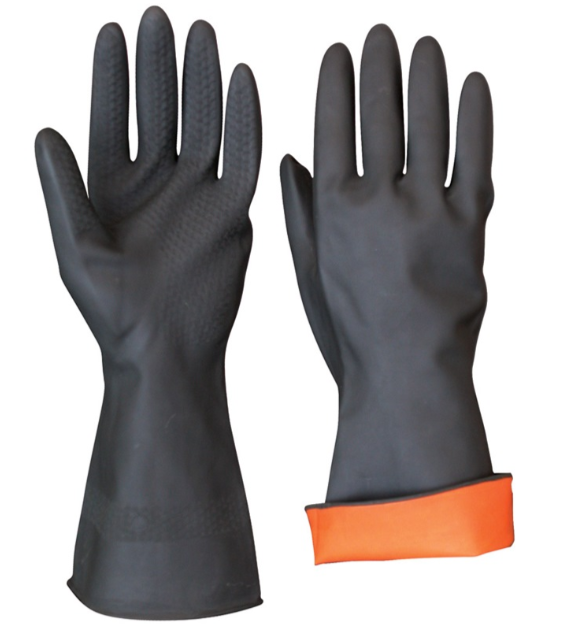 黒のPVC手袋