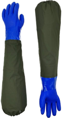 Long Waterproof PVC Rubber Gloves