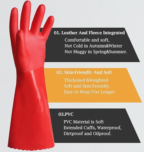 Бытовые резиновые перчатки из ПВХ Бытовые резиновые перчатки из ПВХ