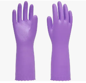 Guantes de limpieza de caucho de PVC