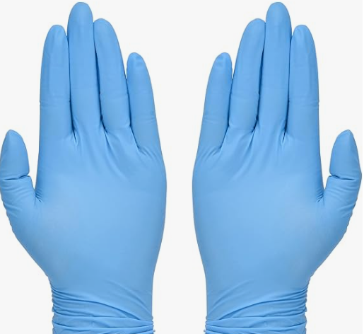 Einwegblaue Hochleistungshandschuhe