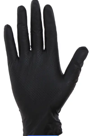 Guantes de vinilo de PVC negros