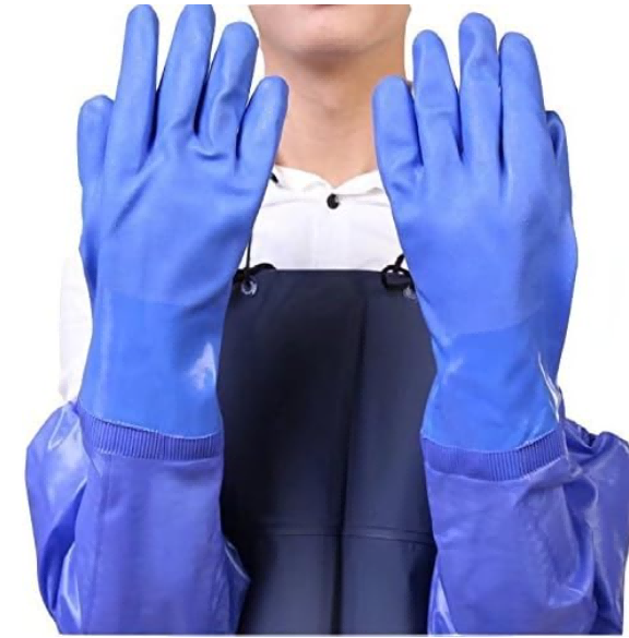 PVCロングカフ耐油手袋