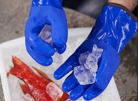 Full cashmere lined PVC gloves