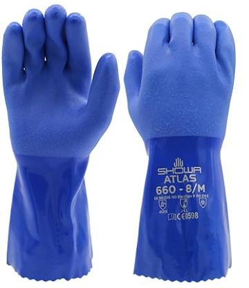 Men's Heavy Duty PVC Coated Work Gloves