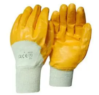 PVC Polyvinyl Chloride Yellow Gloves