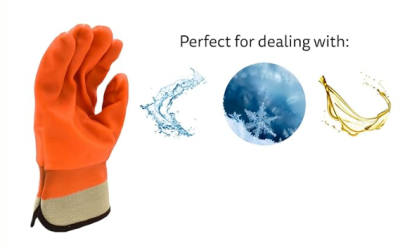 Yellow Double Soaked PVC Gloves