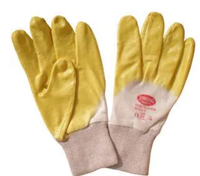 PVC Polyvinyl Chloride Yellow Gloves